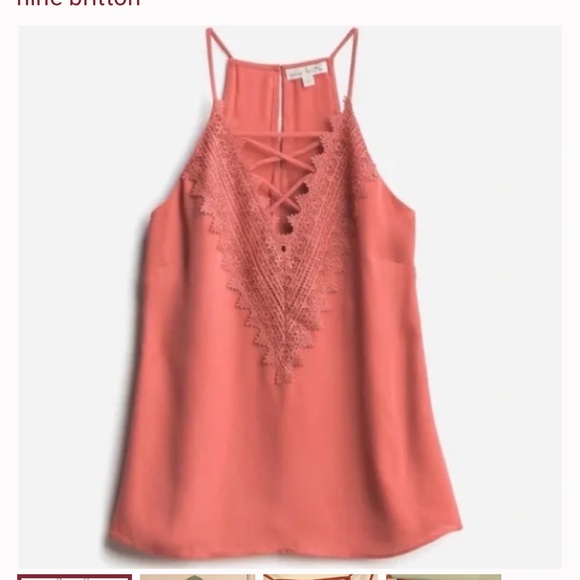 nine britton Tops - NWT Nine Britton Araminta Lace Detail Blouse